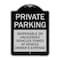 Signmission Private Parking Inoperable or Unlicensed Vehicles Towed at Vehicle Owners Expense, BS-1824-23256 A-DES-BS-1824-23256 - alternate 1